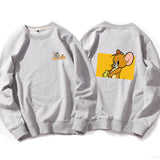 Tom and Jerry Hoodie round Neck Spring and Autumn Sweater Loose Pullover Long Sleeve