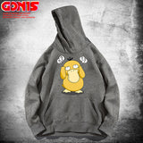 Men and Women Pokemon Pikachu Hoodie Spring and Autumn Anime Psyduck Loose Shoulder Coat