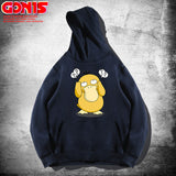 Men and Women Pokemon Pikachu Hoodie Spring and Autumn Anime Psyduck Loose Shoulder Coat