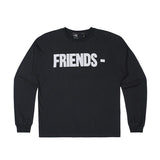 Vlone Sweatshirt Life Friends Printing Men's and Women's Long Sleeves Loose Casual Fashionable Hip Hop Style