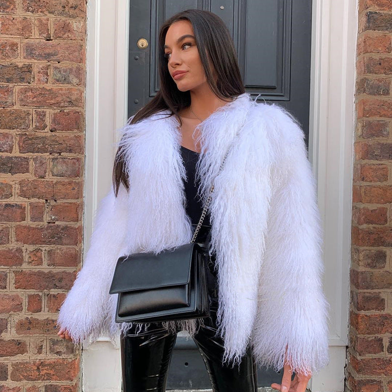 Full Length Faux Fur Coat