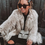 Full Length Faux Fur Coat