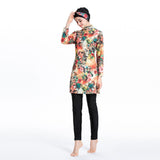 Burkini Muslim Swimwear Printed Three-Piece Set Swimsuit Beachwear Suit