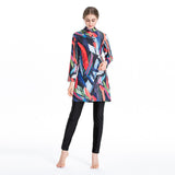 Burkini Muslim Swimwear Printed Slim Fit Three Piece Swimsuit Suit for Women