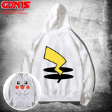 Men and Women Pokemon Pikachu Hoodie Pikachu Hooded Sweater