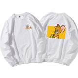 Tom and Jerry Hoodie round Neck Spring and Autumn Sweater Loose Pullover Long Sleeve
