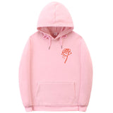 Black Rose Hoodie People Are Poison Rose Hooded Hoodie Men's and Women's Rose Fleece Hoodie