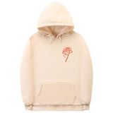 Black Rose Hoodie People Are Poison Rose Hooded Hoodie Men's and Women's Rose Fleece Hoodie