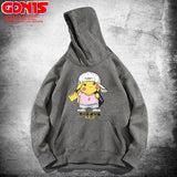 Men and Women Pokemon Pikachu Hoodie Women's Spring and Autumn Clothing Pikachu Loose