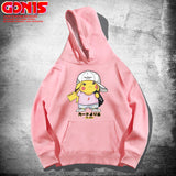 Men and Women Pokemon Pikachu Hoodie Women's Spring and Autumn Clothing Pikachu Loose