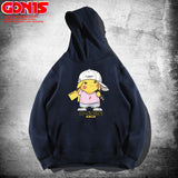 Men and Women Pokemon Pikachu Hoodie Women's Spring and Autumn Clothing Pikachu Loose