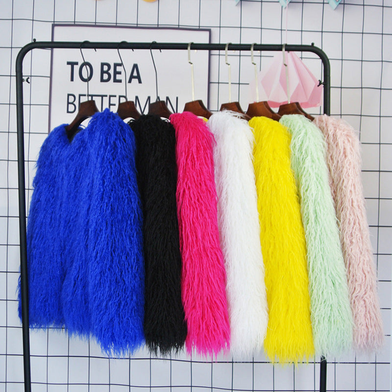 Full Length Faux Fur Coat