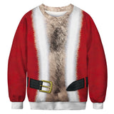 Ugly Christmas Sweater Digital Printing Men's and Women's Same round Neck Sweater Autumn Long Sleeve Pullover Top