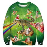 Ugly Christmas Sweater Digital Printing Men's and Women's Same round Neck Sweater Autumn Long Sleeve Pullover Top