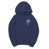 Black Rose Hoodie People Are Poison Rose Hooded Hoodie Men's and Women's Rose Fleece Hoodie