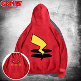 Men and Women Pokemon Pikachu Hoodie Pikachu Hooded Sweater