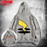 Men and Women Pokemon Pikachu Hoodie Pikachu Hooded Sweater