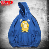 Men and Women Pokemon Pikachu Hoodie Spring and Autumn Anime Psyduck Loose Shoulder Coat