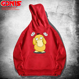 Men and Women Pokemon Pikachu Hoodie Spring and Autumn Anime Psyduck Loose Shoulder Coat