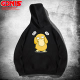 Men and Women Pokemon Pikachu Hoodie Spring and Autumn Anime Psyduck Loose Shoulder Coat