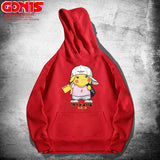 Men and Women Pokemon Pikachu Hoodie Women's Spring and Autumn Clothing Pikachu Loose