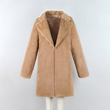 Full Length Faux Fur Coat Women's Imitation Fur Coat