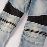 Amiri Jeans Casual Hip Hop Wash Splash-Ink Painted Slim Jeans Casual Fashionable 606