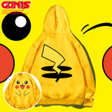 Men and Women Pokemon Pikachu Hoodie Pikachu Hooded Sweater