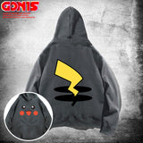 Men and Women Pokemon Pikachu Hoodie Pikachu Hooded Sweater