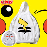Men and Women Pokemon Pikachu Hoodie Pikachu Hooded Sweater