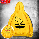 Men and Women Pokemon Pikachu Hoodie Pikachu Hooded Sweater