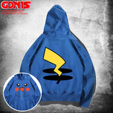 Men and Women Pokemon Pikachu Hoodie Pikachu Hooded Sweater