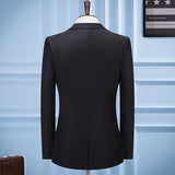 Seersucker Suit Men's Three-Piece Suit