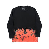 Vlone Sweatshirt Flame Skull Hip Hop Pullover Long Sleeve Sweater