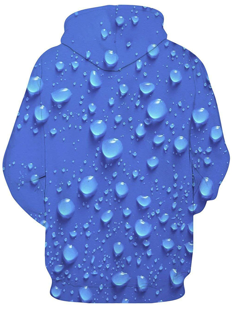 Drippy Hoodies Water Drops 3D Printed Wool Pullover Hoodie