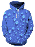 Drippy Hoodies Water Drops 3D Printed Wool Pullover Hoodie
