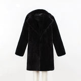 Full Length Faux Fur Coat Women's Imitation Fur Coat