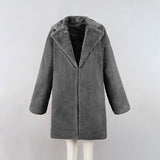 Full Length Faux Fur Coat Women's Imitation Fur Coat