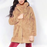 Full Length Faux Fur Coat Women's Imitation Fur Coat