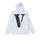 Vlone Hoodie I Love ATL Tee Love Heart Red Heart Men's Couple Hooded Coat