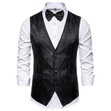 Tuxedo Vests Men Suit Vest Men's Formal Wear Wedding Business Vest