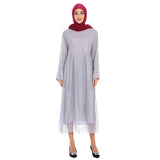 Muslim Women Stylish Kashibo Abaya Muslim Ladies Long Gown Islamic Clothing Jilbab Jalabiya Polka Dot Plus Size Dress