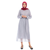 Muslim Women Stylish Kashibo Abaya Muslim Ladies Long Gown Islamic Clothing Jilbab Jalabiya Polka Dot Plus Size Dress