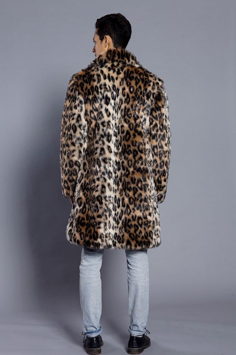 Beaver Coat Men's Leopard Coat