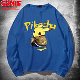 Men and Women Pokemon Pikachu Hoodie Pikachu Long Sleeve T-shirt