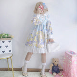 Gothic Lolita Harajuku Style Clothing Lolita Dress Long Sleeve Op Cute Dress for Women