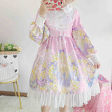 Gothic Lolita Harajuku Style Clothing Lolita Dress Long Sleeve Op Cute Dress for Women