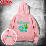 Men and Women Pokemon Pikachu Hoodie Anime Loose Shoulder Coat