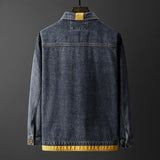 Cotton Solid Men's Denim Trucker Jacket Mens Spring Autumn Casual Slim Fit Bomber Jackets Men Jean Coat Men Outwear Male Cowboy Casual