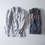 Men Linen Suits Autumn Long Sleeve Solid Color Casual